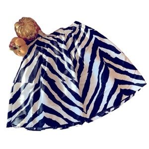 👗Express zebra print A-line skirt